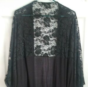 Solemio Black Lace Cover-up